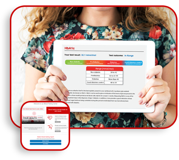 Access you results with our easy to use system